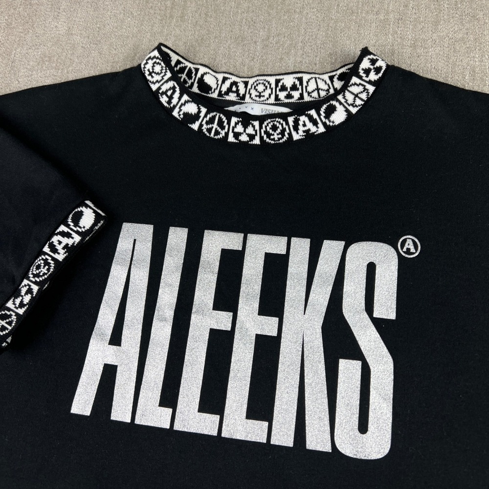 Alyx x Visual Aleeks T-Shirt Womens Large Black Graphic Streetwear Italy